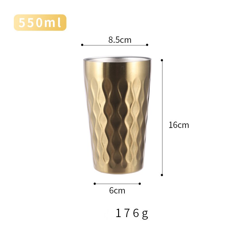 550ml Double Wall Stainless Steel Insulated Shaker Bottle For