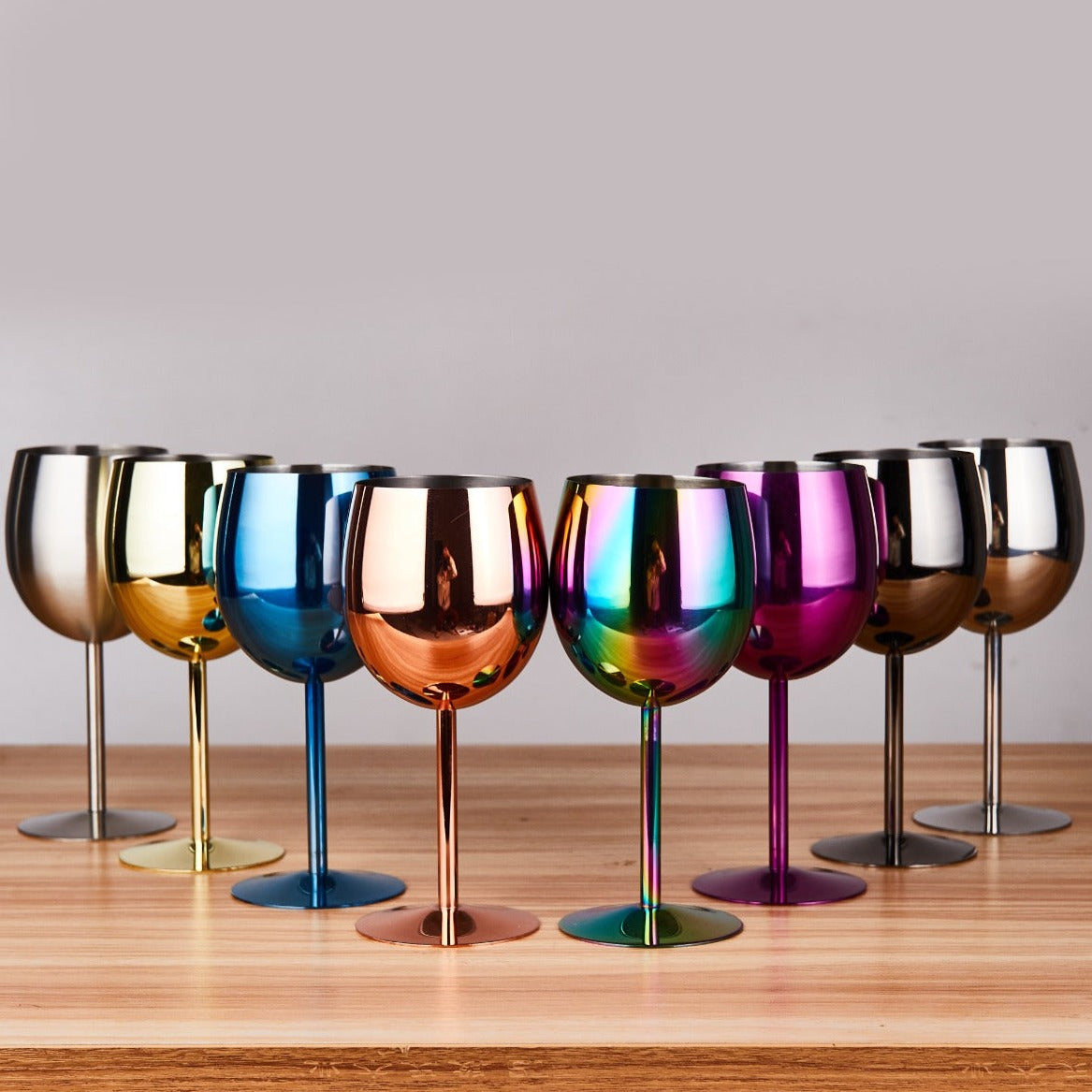 Stainless Steel Wine Glasses - The Stainless Sipper
