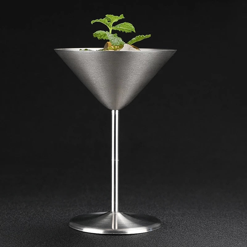 Abcsea 1 Piece Stainless steel Martini Glasses, Stainless steel Cocktail  Glasses, Martini Cocktail G…See more Abcsea 1 Piece Stainless steel Martini